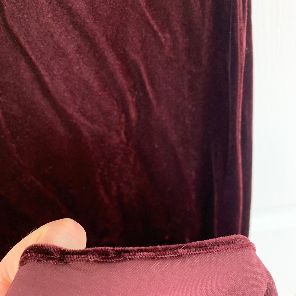 Veronica Beard Kura Cowl Neck Velvet Velour Maxi Gown Dress Merlot Size 4 - Picture 11 of 11